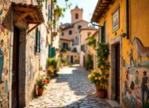 Panorama di Aielli con arte e natura abruzzese