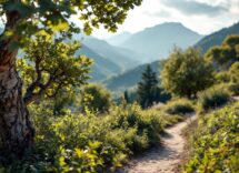 Panorama dell'Appennino Tosco Emiliano con natura e cultura