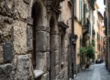 Vista panoramica di Bergamo con dettagli storici