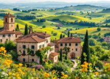 Panorama di un borgo toscano incantevole