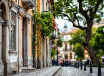 Vista panoramica di Braga con arte e cultura