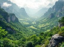 Avventurieri in viaggio con zaini e attrezzature outdoor