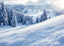 Panorama invernale di Bressanone con sport e natura