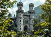 Vista panoramica di un castello tra Bologna e Modena