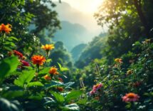 Panorama mozzafiato del Costa Rica con natura lussureggiante