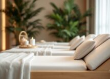 Vista panoramica della Cure Medical Spa nelle colline laziali