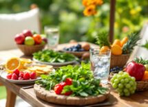 Immagine di piatti freschi per una dieta disintossicante