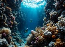 Immagine della fossa delle Marianne, abisso oceanico profondo