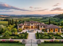 Coppia innamorata in un paesaggio naturale alla Tenuta