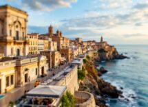 Vista panoramica di Gallipoli con il suo patrimonio culturale