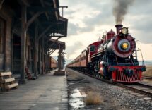 Immagine del treno della memoria che attraversa la storia delle foibe