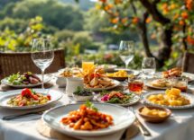 Immagine del Jesolo Gourmet Festival con piatti tipici