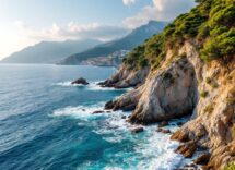 Panorama di La Spezia con il mare e le montagne