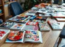 Illustrazione di manga che rappresenta storie iconiche