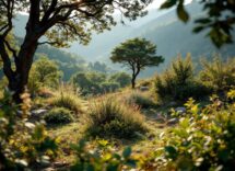 Escursionista tra le bellezze naturali del Lazio
