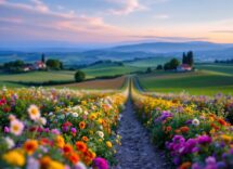 Immagine di un tavolo romantico con prodotti km0 per San Valentino