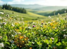 Viaggiatori che praticano il Jomo in un paesaggio sereno