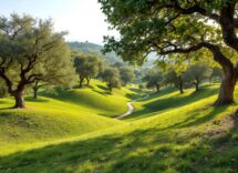 Panorama del Lazio con sentieri immersi nella natura