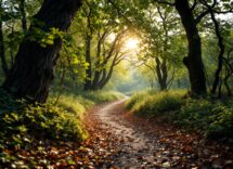 Un sentiero immerso nella natura ispirato alla poesia