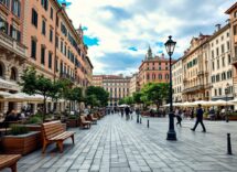 Famiglie in vacanza in una destinazione italiana