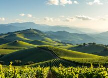 Scorcio dell'entroterra siciliano con paesaggi naturali