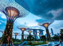 Giardini futuristici di Gardens by the Bay a Singapore