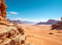 Vista panoramica di Wadi al-Hitan, la valle delle balene
