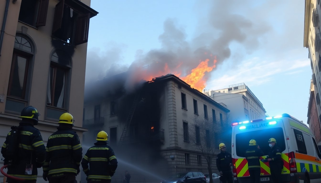 incendio in centro citta provoca un morto e tre feriti 1760638107